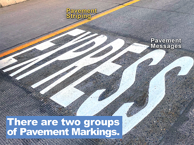 Road lines and markings