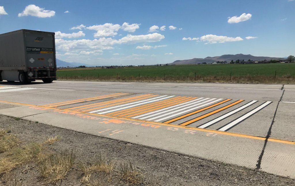 Photo of I-84 concrete test section