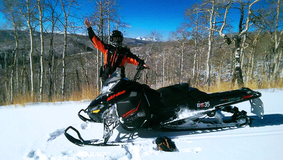 Having fun is the most important rule when snowmobiling