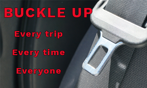 Buckle up - every trip, every time, everyone