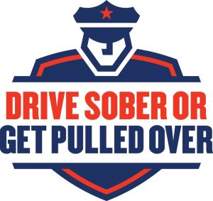 Drive sober or get pulled over logo