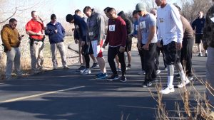 Candidates for UHP prepare for the 1.5 mile timed run