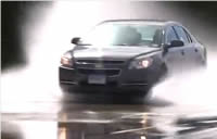 Picture of car hydroplaning