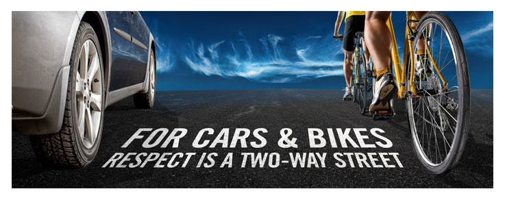 Road Respect is a program that encourages cyclists and drivers to safely share the roads .