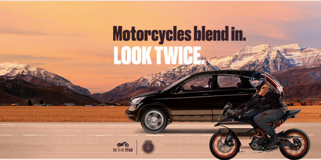 Motorcycles can blend in - look twice