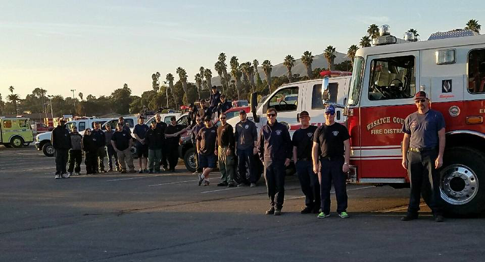 Utah firefighters in california