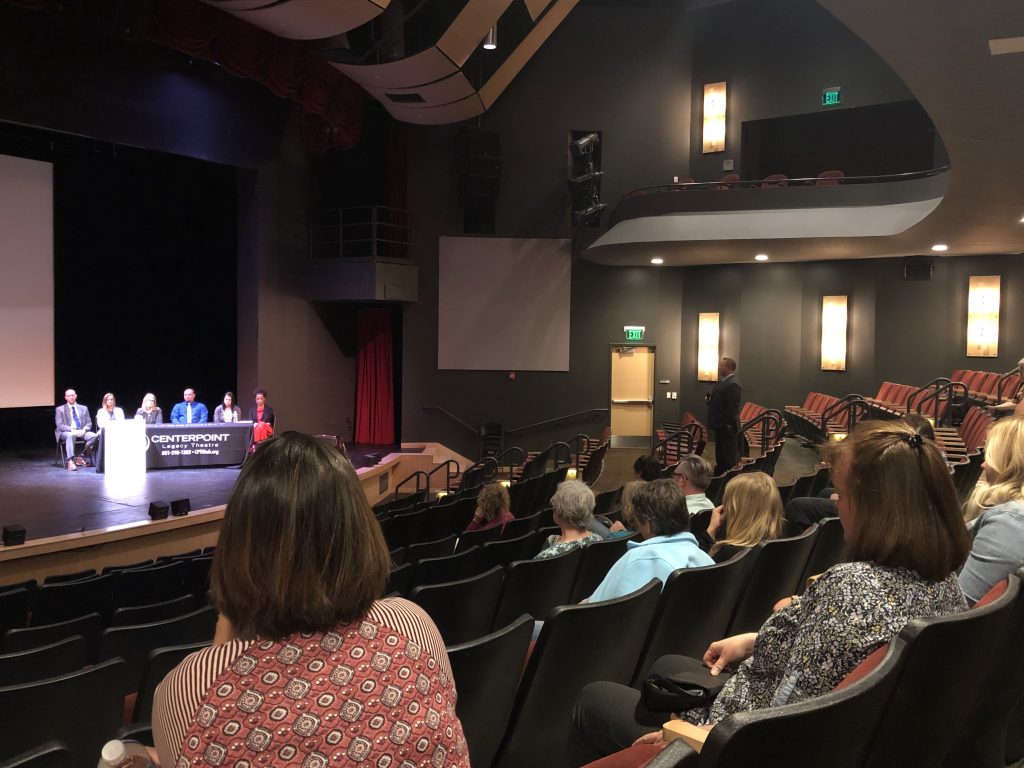 Following a screening of I am Evidence, SAKI team members participated in a Q&A session.