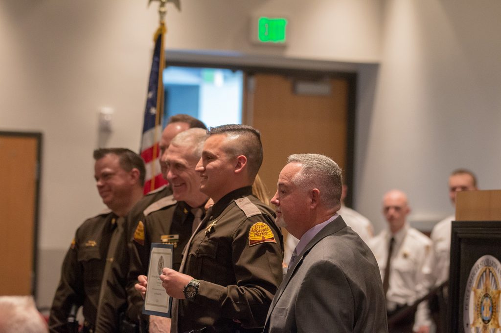 UHP Trooper receives his certificate