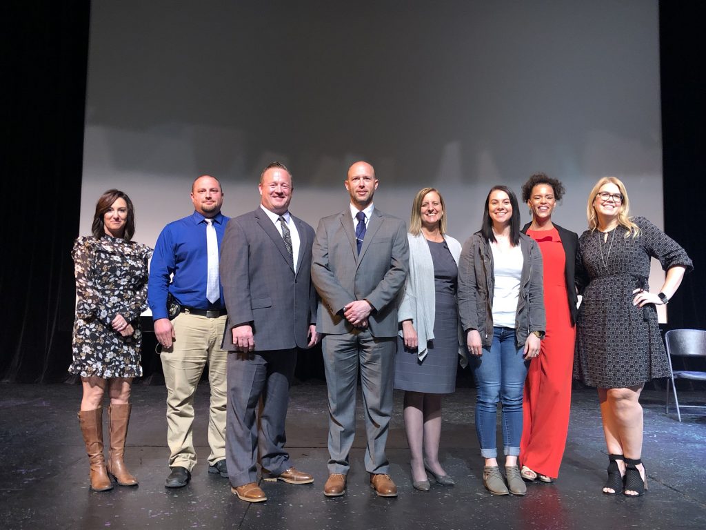 Following a screening of I am Evidence, SAKI team members participated in a Q&A session.